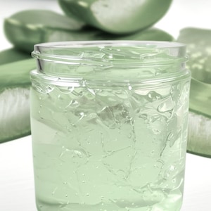 Organic Aloe Vera Gel Jelly Chemical Free, Hydrating Eye Gel+Calming Face Gel for Sensitive Skin, Red Breakouts, Irritation GardenOfEssences