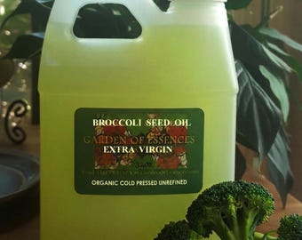 SALE ORGANIC Broccoli Seed Oil USDA Certified Organic Unrefined Cold Pressed Anti-aging Oil for Sensitive, Calm Irritation, GardenOfEssences
