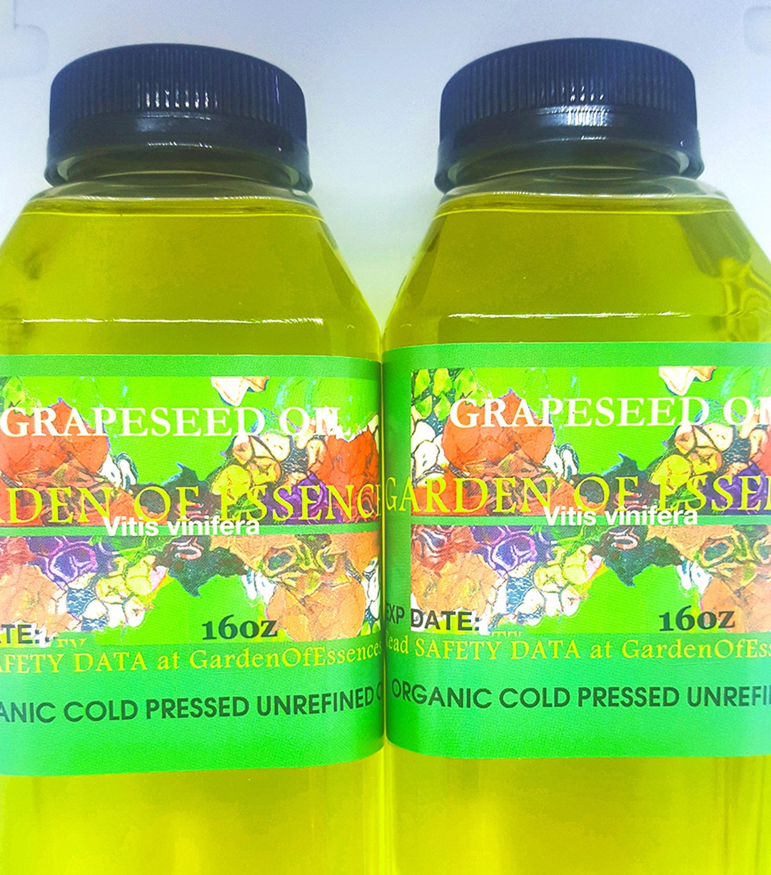 Grapeseed Oil ORGANIC USDA Certified UNREFINED Cold Pressed Pure Grape