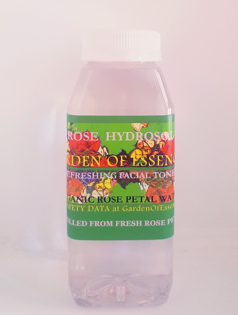 SALE ORGANIC ROSE Hydrosol Face Toner, Rose Water for Sensitive Dry Skin, Soothing Breakouts, Anti-aging Rose Floral Water, GardenOfEssences Bild 2