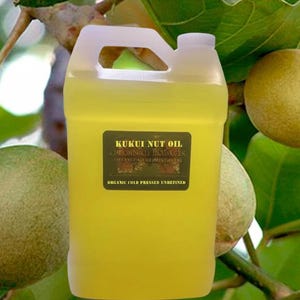 SALE Organic Kukui Oil Unrefined Cold Pressed for Anti-aging, Dry Skin, Red Irritations, Dark Patches or Spots, Breakouts, GardenOfEssences