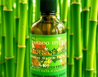 COUPON Bamboo Face Toner Hydrosol, Bamboo Water Extract for Calming Puffy Eye Bags, Breakouts, Sensitive Skin, Refine Pores GardenOfEssences