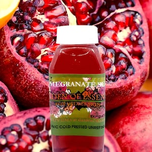 ORGANIC POMEGRANATE Seed Oil UNREFINED Cold Pressed Extract for Firm Skin Tone, Brown Patches, Dark Spots, Anti-aging Oil, GardenOfEssences