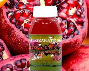 ORGANIC POMEGRANATE Seed Oil UNREFINED Cold Pressed Extract for Firm Skin Tone, Brown Patches, Dark Spots, Anti-aging Oil, GardenOfEssences