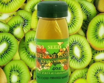 Organic Kiwi Seed Oil UNREFINED Cold Pressed Organic Facial Serum for Face Lines Anti-aging Oil for Rough Irritated Skin, GardenOfEssences