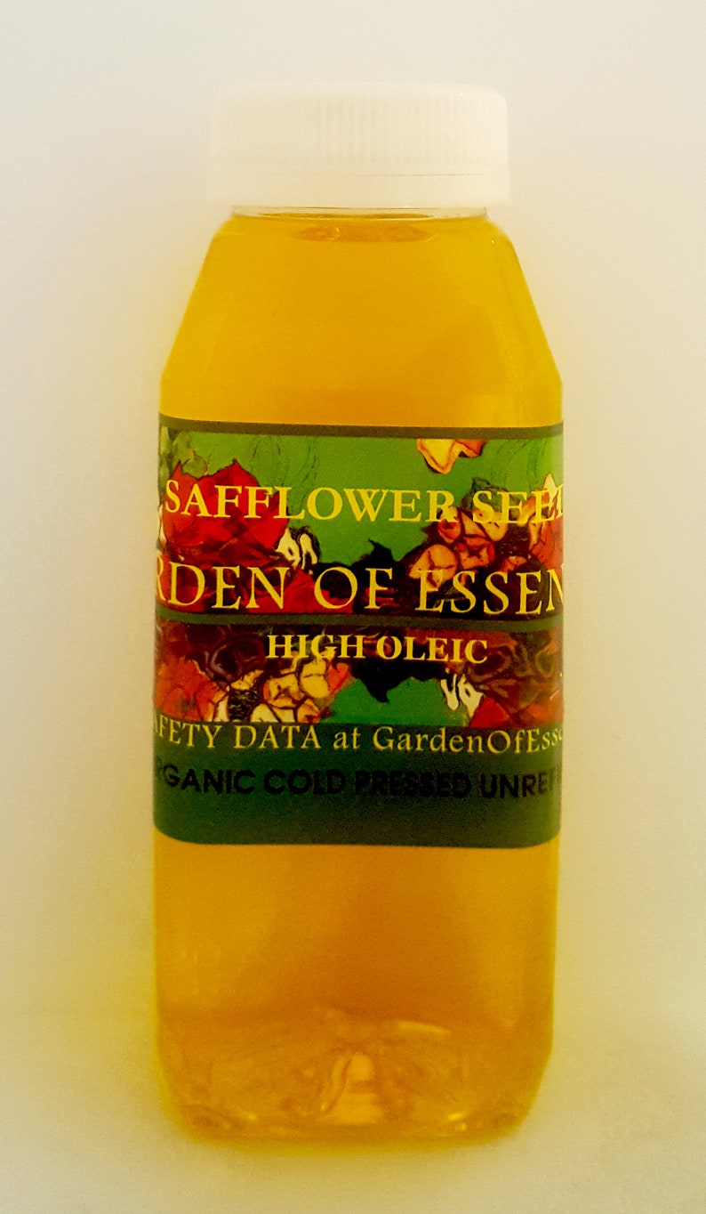 Organic Safflower Seed Oil Unrefined Cold Pressed High Oleic Etsy