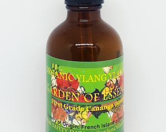 COUPON Organic Ylang Ylang Essential Oil, Calming, Anti-wrinkle Oil for Lines, Calming Essential Oil, Exotic Essential Oil, GardenOfEssences