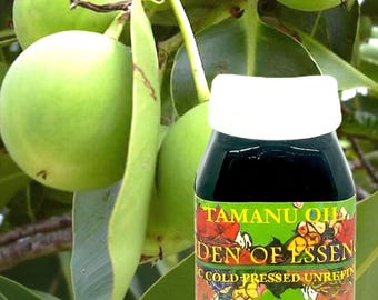 SALE ORGANIC Tamanu Oil Cold Pressed Anti-aging, Unrefined Foraha Oil for Face Lines, Roughness, Breakouts, Irritations, GardenOfEssences
