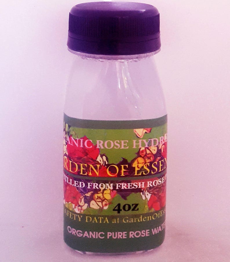 SALE ORGANIC ROSE Hydrosol Face Toner, Rose Water for Sensitive Dry Skin, Soothing Breakouts, Anti-aging Rose Floral Water, GardenOfEssences Bild 3