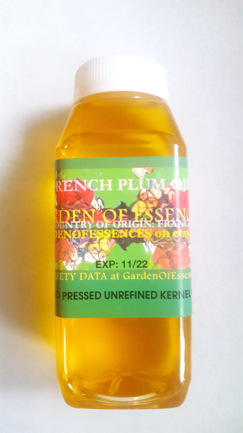 ORGANIC Plum Kernel Oil UNREFINED Cold Pressed French Plum Etsy