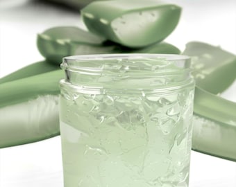 Organic Aloe Vera Gel Jelly Chemical Free, Hydrating Eye Gel+Calming Face  Gel for Sensitive Skin, Red Breakouts, Irritation GardenOfEssences