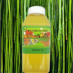 BAMBOO OIL Extract Infusion for Very Dry Lined Sensitive Red Skin, for Breaking Frizzy Dry Hair, Anti-aging Pure Bamboo Oil GardenOfEssences