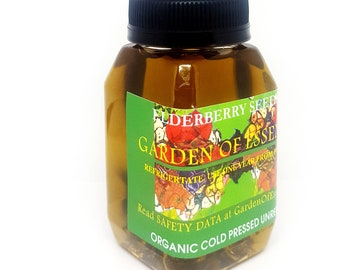 Elderberry Seed Oil Organic COLD PRESSED Unrefined Elder Berry Seed Oil for Lines + Dry Skin, Organic Anti-aging Oil, GardenOfEssences