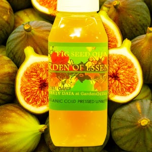 SALE Organic FIG Seed OIL Unrefined Cold Pressed Anti-aging Face Oil for Brown Patches, Dark Spots, Calming for Redness, GardenOfEssences