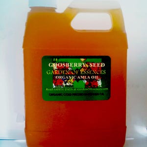 Organic GOOSEBERRY Oil Cold Pressed UNREFINED, Anti-aging Calming Amla Oil for Face, Indian Gooseberry for Healthy Hair, GardenOfEssences