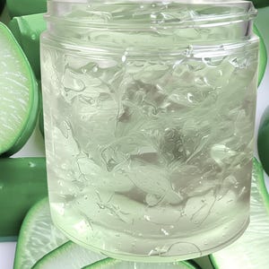 Organic Aloe Vera Gel Jelly Chemical Free, Hydrating Eye Gel+Calming Face Gel for Sensitive Skin, Red Breakouts, Irritation GardenOfEssences