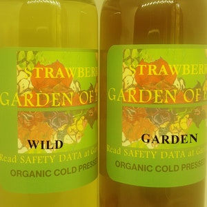 ORGANIC Strawberry Seed Oil UNREFINED Cold Pressed for Sensitive, Dry Skin, Crepey Neck, Breakouts, Dark Spots, Irritations GardenOfEssences image 4
