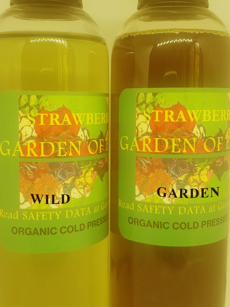 ORGANIC Strawberry Seed Oil UNREFINED Cold Pressed for Sensitive, Dry Skin, Crepey Neck, Breakouts, Dark Spots, Irritations GardenOfEssences image 4