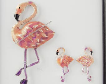 Flamingo Needleminder / Pink Flamingo Needle Minder