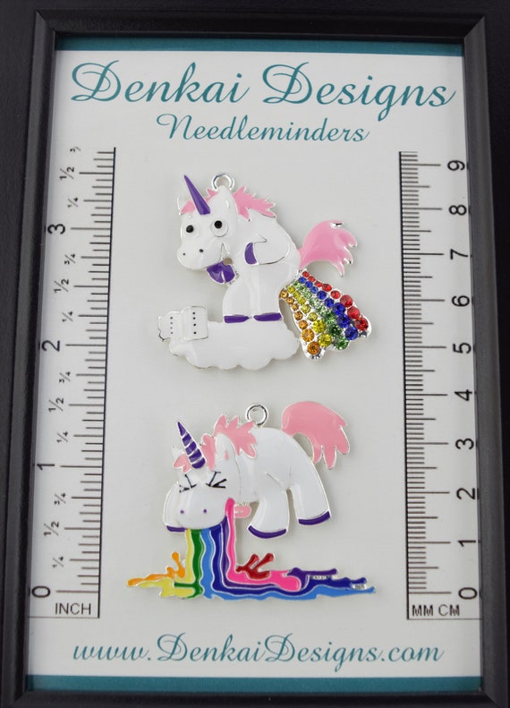 Unicorn drago in lega di zinco ago Minder per Cross Stitch//ricamo