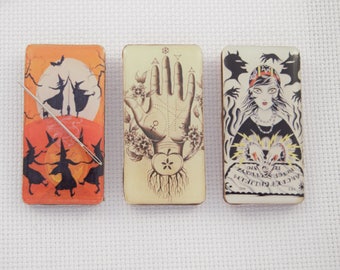 Wiccan Needleminder Collection: Witches, Ouija, Palmistry