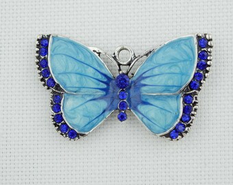 Blue Butterfly Needleminder / Butterfly Needle Minder