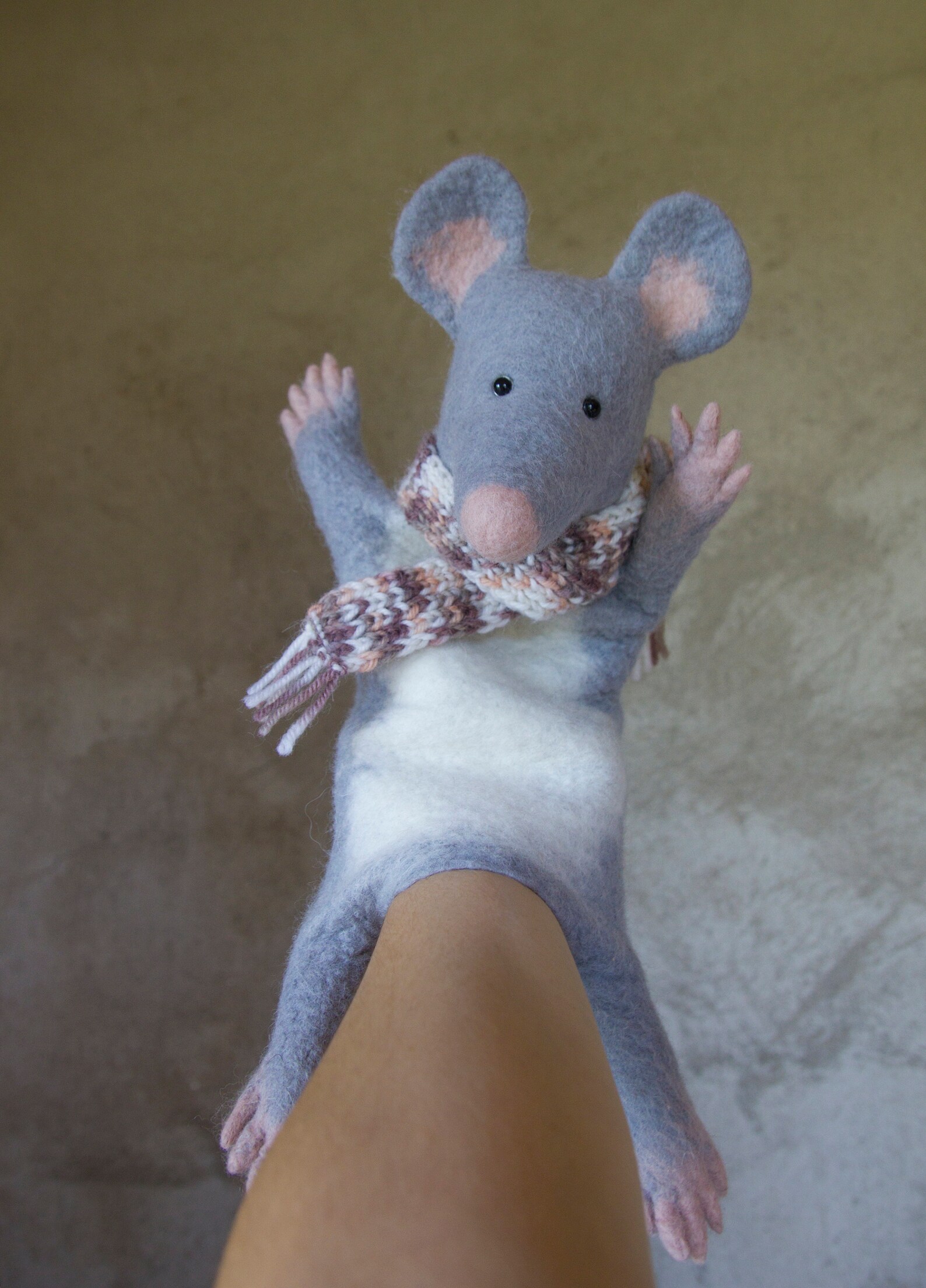Mouse Rat hand puppet wet felted animal hand puppet Etsy