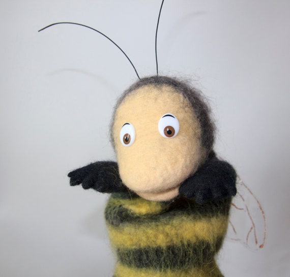 bumble bee hand puppet