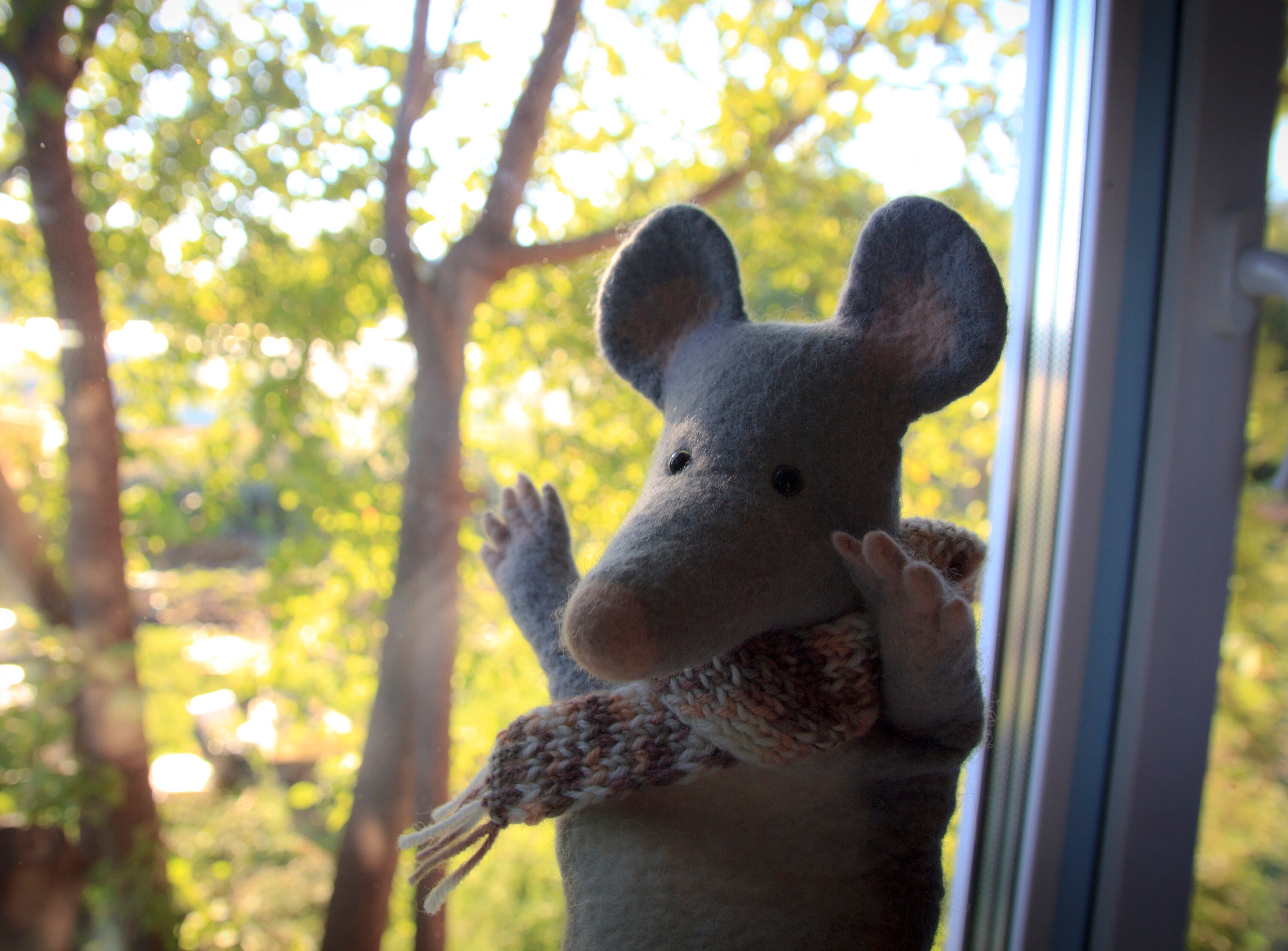 Mouse Rat hand puppet wet felted animal hand puppet Etsy