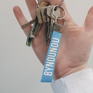 Personalized Keychain Cord | With handle | Bag hanger with name | custom-made |