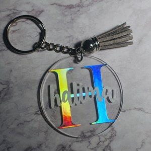 Porte-clés plexiglas personnalisé porte-clés avec nom Cadeau personnalisé Sac pendentif Cadeau image 7