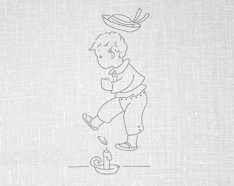 Nursery Rhyme Embroidery Pattern, Embroidery Art, Nursery Decor, Nursery Rhyme Art, PDF Pattern, Embroidery Design, Vintage Pattern