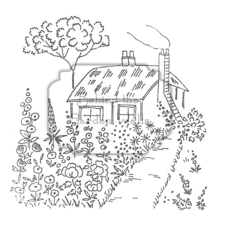 Hand embroidery transfer nwcvq pdf english cottage garden  etsy Hand embroidery transfer nwcvq pdf english cottage garden  etsy