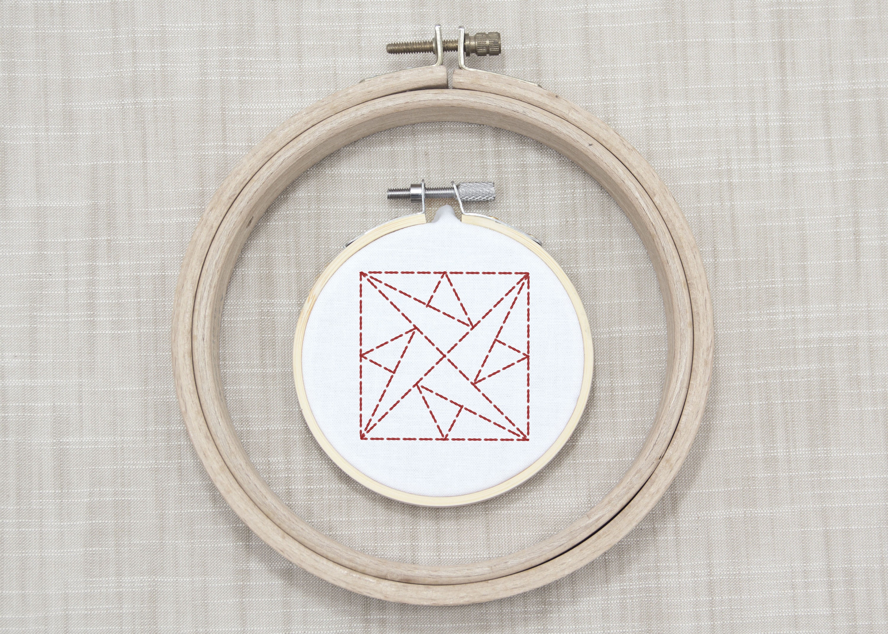 PDF Embroidery Pattern Star Quilt Block Inspired
