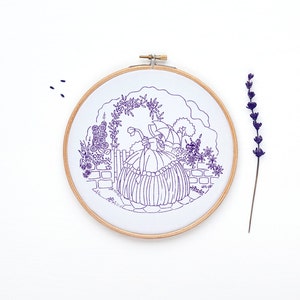 Hand Embroidery Vintage PDF Pattern Crinoline Lady Embroidery Printable Embroidery Patterns Embroidery Pattern PDF