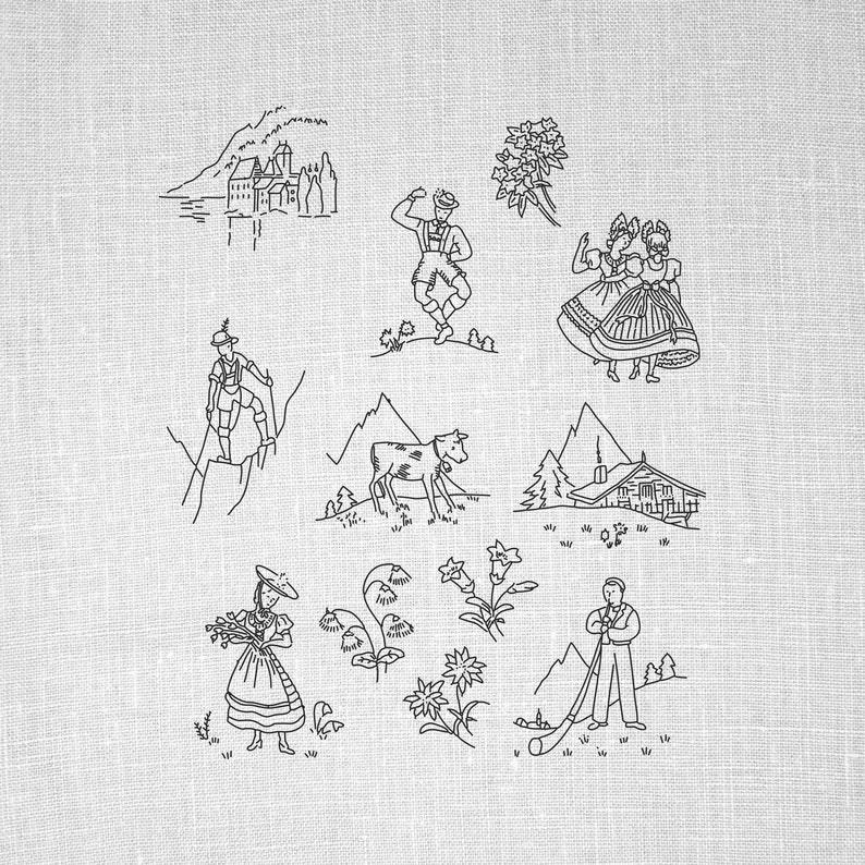 Miniature Alpine Scenes Hand Embroidery Habits Traditional PDF Practice Alps Embroidery Printable Embroidery Behavior picture relating to Printable Embroidery Patterns called Miniature Alpine Scenes Hand Embroidery Routines Typical PDF Habit Alps Embroidery Printable Embroidery Styles