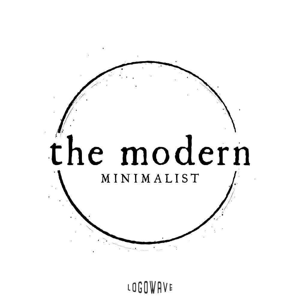 Circle Logo. Minimal Logo. Minimalist Logo. Round Logo. | Etsy