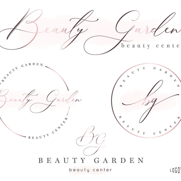 Calligraphy Logo. Initials Logo. Signature Logo. Lettering Logo. Photographer Branding Logo. Watermark Photography Logo. Boutique Shop Logo.