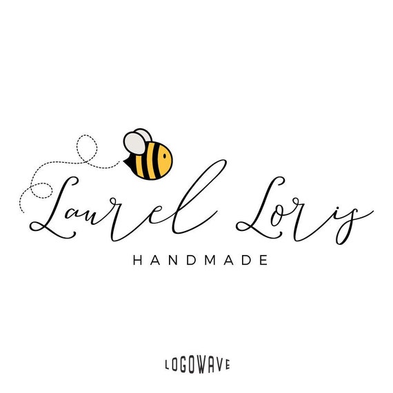 Bee Logo. Bee Design Logo. Bee Watermark. Shop Etsy Logo. - Etsy