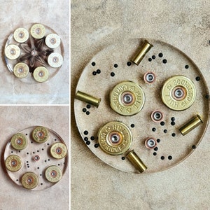 Hunting/ Shooting themed resin coasters. Comes boxed