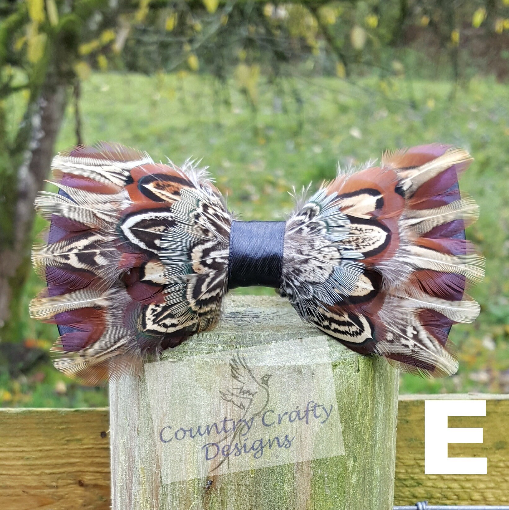 Pheasant Feather Bow Tie Country Wear. Boxed Gift - Etsy UK