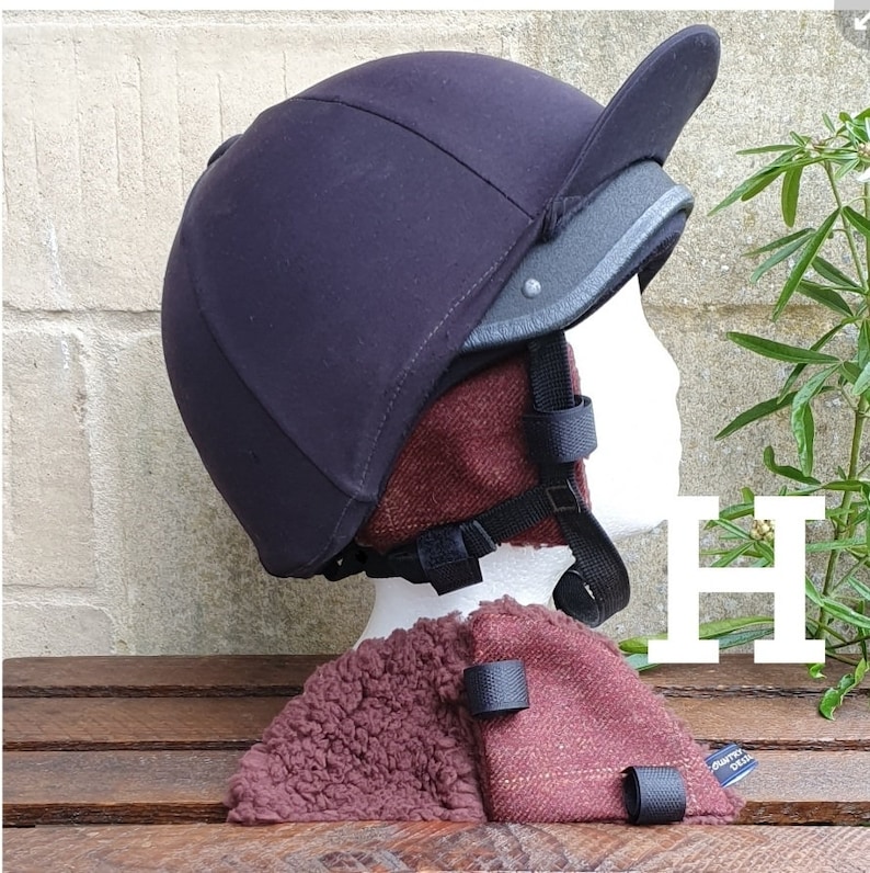Tweed Riding Hat Ear Muffs Warmers Brown Sherpa Fleece Lined. Etsy UK
