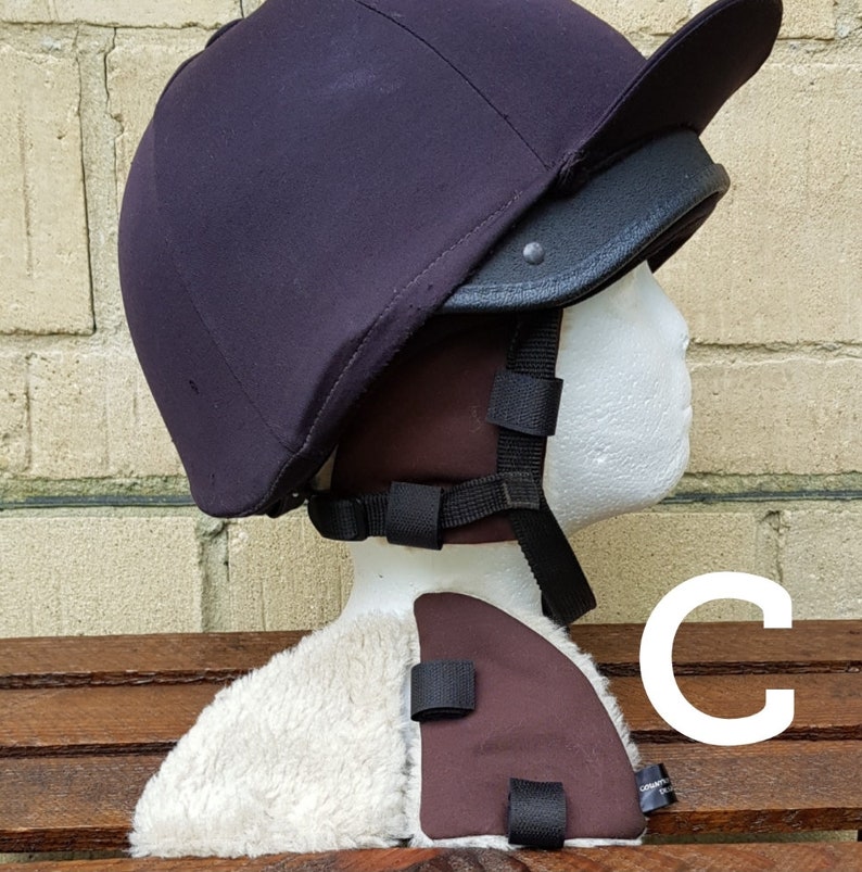 Waxed riding hat ear muffs warmers brown and beige sherpa Etsy