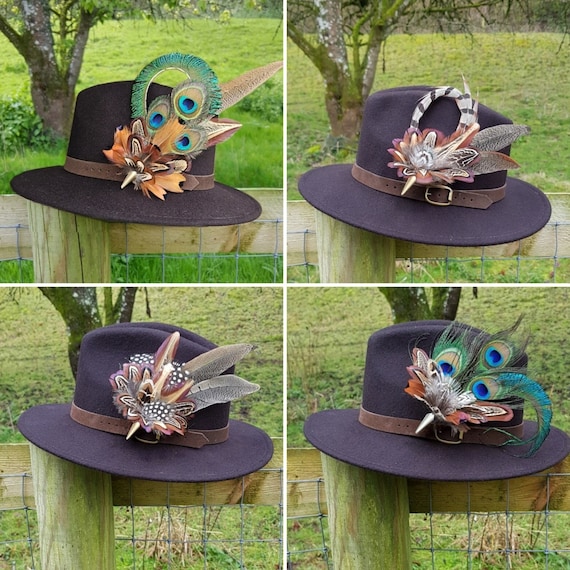 Pheasant feather brooch clearance