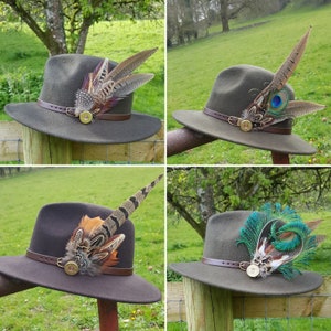 Hat Feathers for Fedora 10 Pcs Men Women Cowboy Hats Pins Assorted Color  Craf