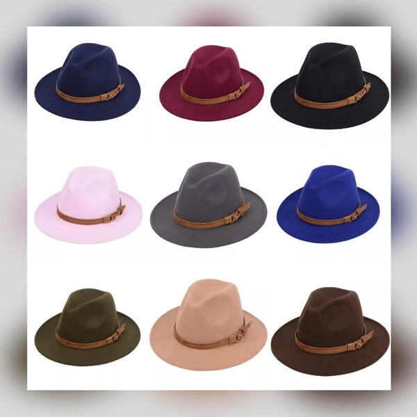 Fedora Hat many colours great stylish practical hat. unisex