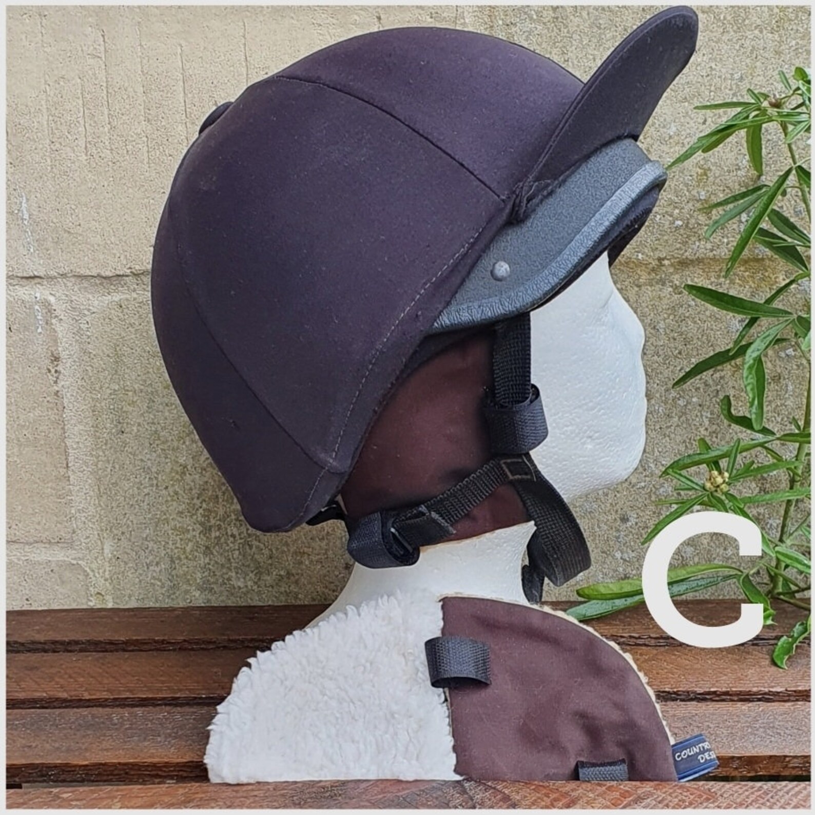 Waxed Riding Hat Ear Muffs Warmers Brown or Cream Sherpa Etsy