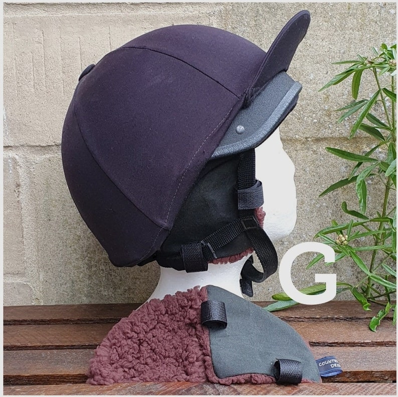 Waxed Riding Hat Ear Muffs Warmers Brown or Cream Sherpa Etsy