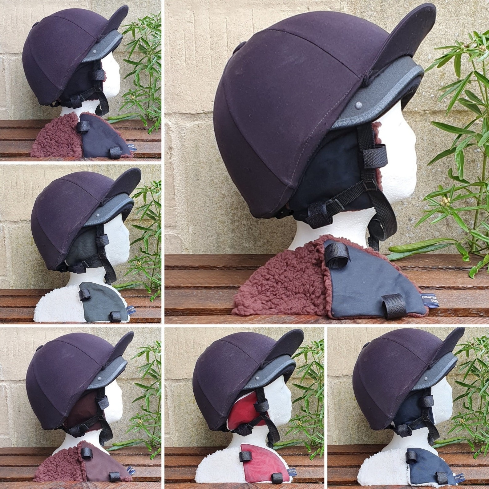 Waxed Riding Hat Ear Muffs Warmers Brown or Cream Sherpa Etsy