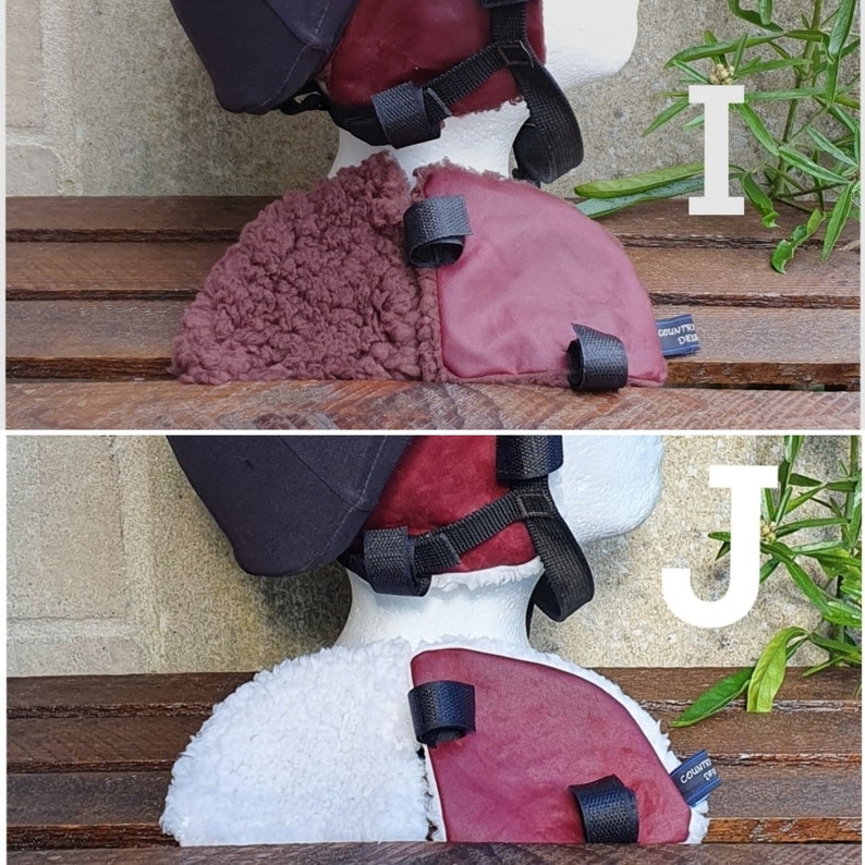 Waxed Riding Hat Ear Muffs Warmers Brown or Cream Sherpa Etsy